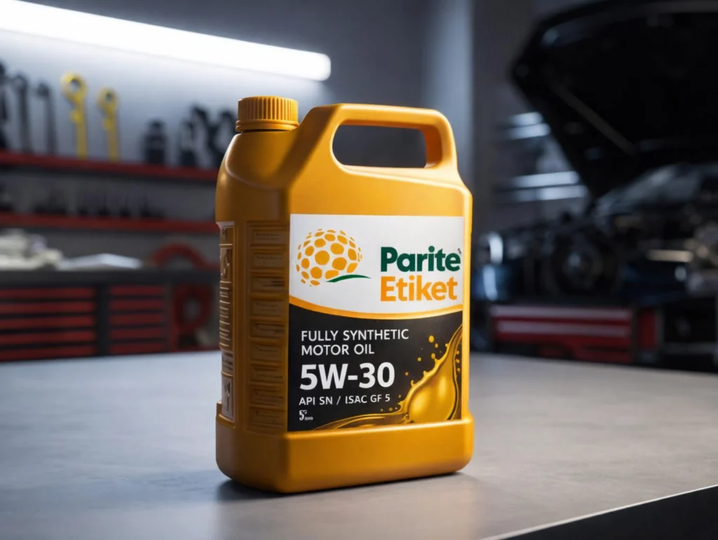 madeni yağ etiketleri